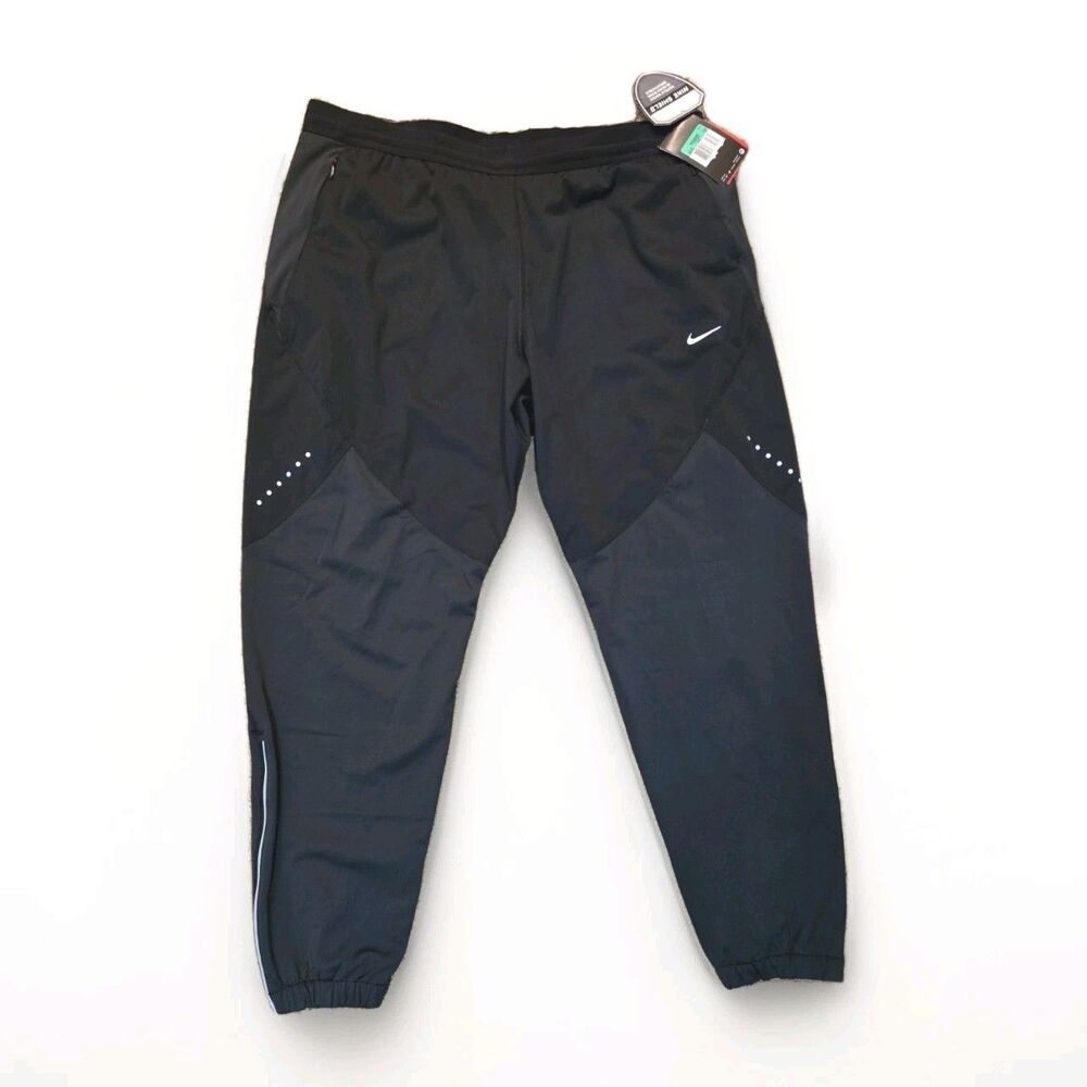 Nike Shield Women’s XL Black  Resists Wind & Water, Running JOGGERS Breathable!